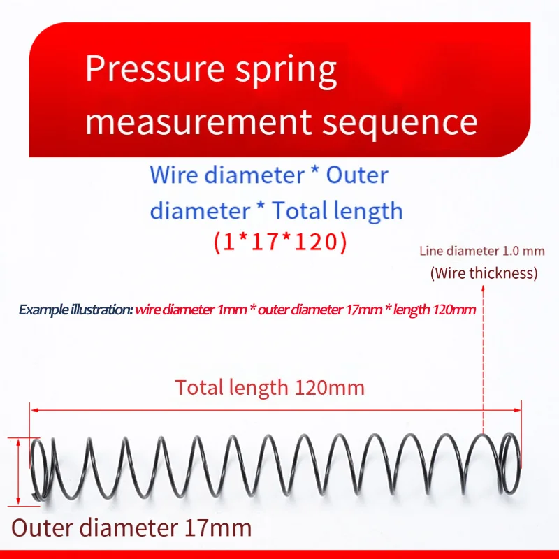 Ballpoint Pen Filled With Small Spring Compression Spring Wire Diameter 0.4 OD 4/4.3/4.5 18-30 Length Alloy Steel Galvanized - Image 2