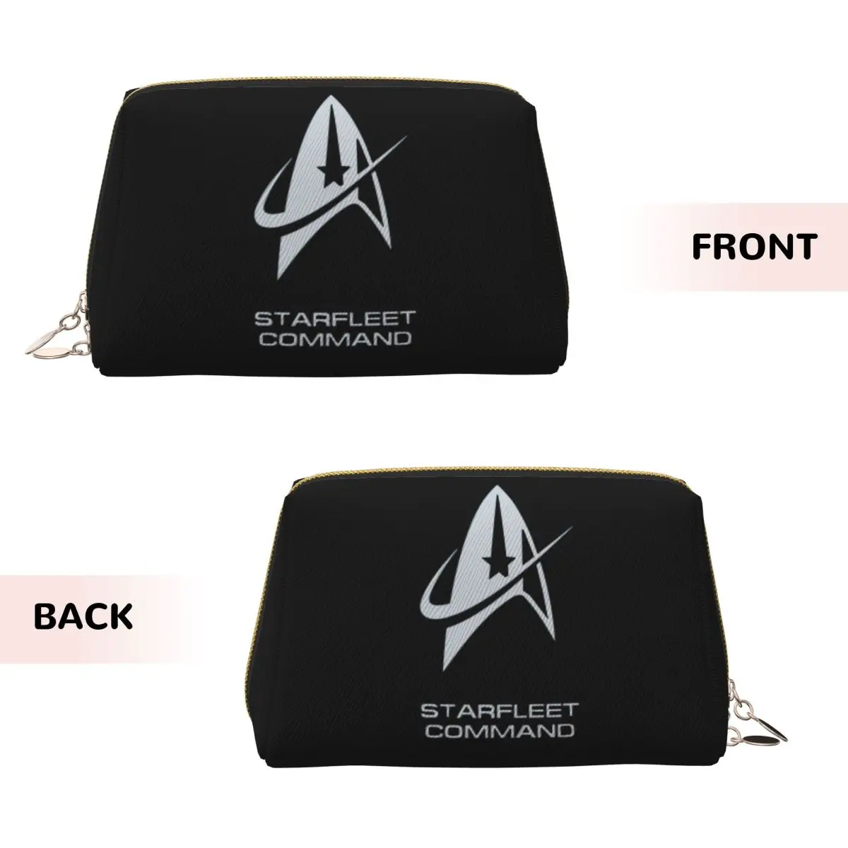 Star Treks Science Fiction TV Series Women Cosmetic Bag Travel Makeup Organizer Pouch Toiletry Storage Dopp Kit Case