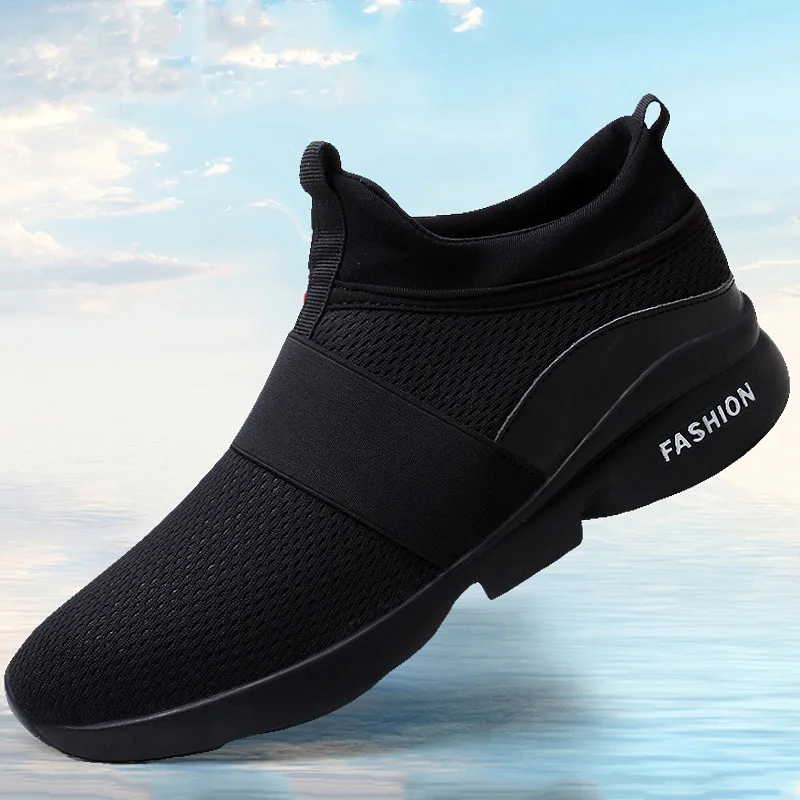 Zapatillas de deporte informales para hombre y mujer, zapatos de malla transpirable para correr, calzado ligero de talla grande, tenis de marca de