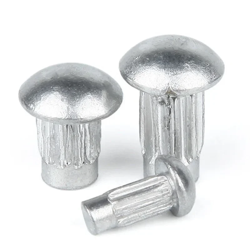 RHTHZXA 20 قطعة M3 GB827 علامة الألومنيوم برشام الصلبة مخرش الألومنيوم المسامير لوحة العلامة التجارية 4 مللي متر-10 مللي متر طول #3