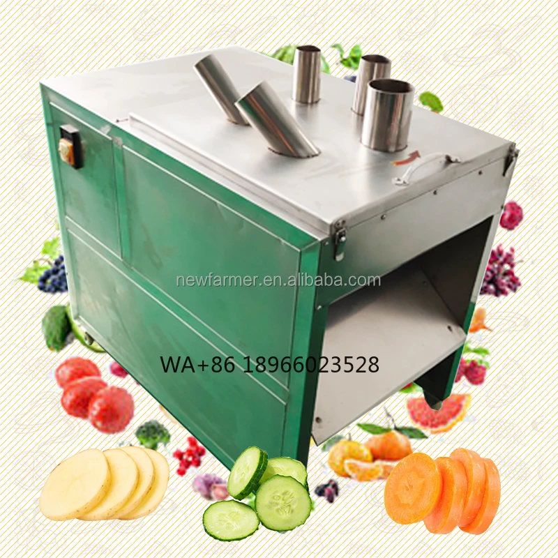 

Commercial Industrial 500kg/h High Efficiency Food Grade Stainless Steel Fruit Vegetable Slicer Machine for Food Processing