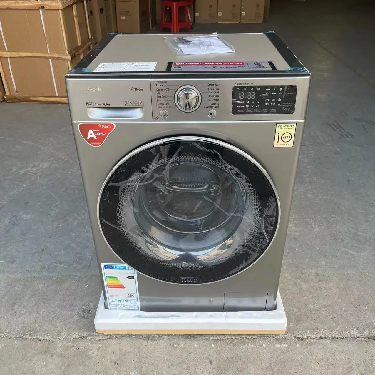 Fully automatic washing machine, clothes washers 7kg 10kg 14kg front loading washing machines with dryer