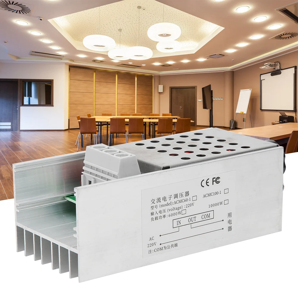 10000W Ultra High Power SCR Voltage Regulator Speed Controller Dimmer Thermostat AC 220V SCR Voltage Regulator Voltage Regulator