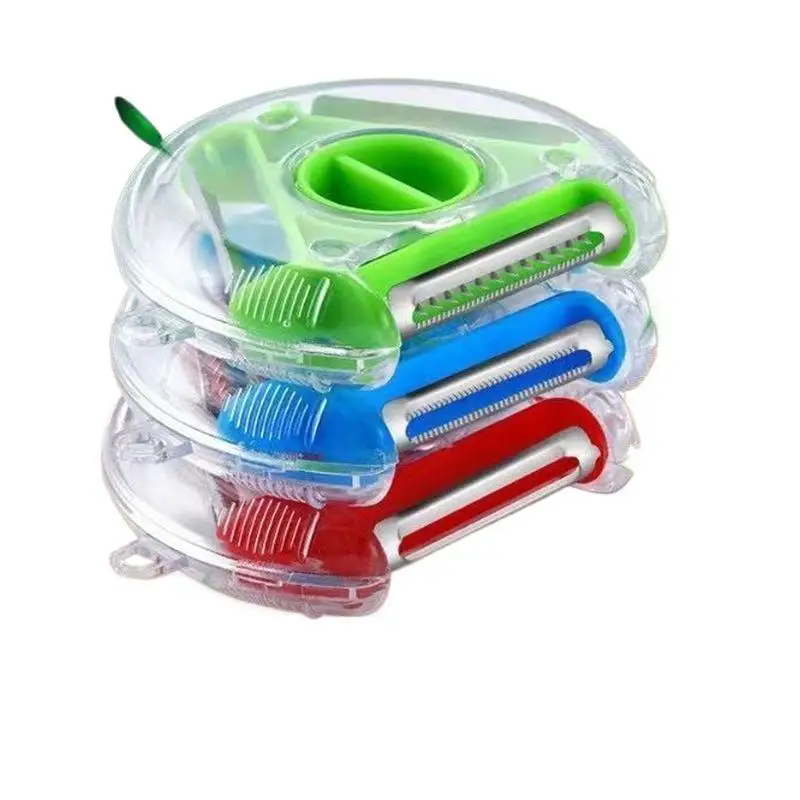 3 In 1 Magic Peeler Set Durable Stainless Steel Slicer Shredder Julienne Cutter Ideal Gift for Home Cooks Kitchen Use