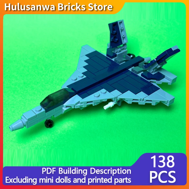 

Су-57 Felon, современные военные истребители, модель MOC, строительные кирпичи, военное оборудование, модульные технологии, подарки, праздничные детские игрушки