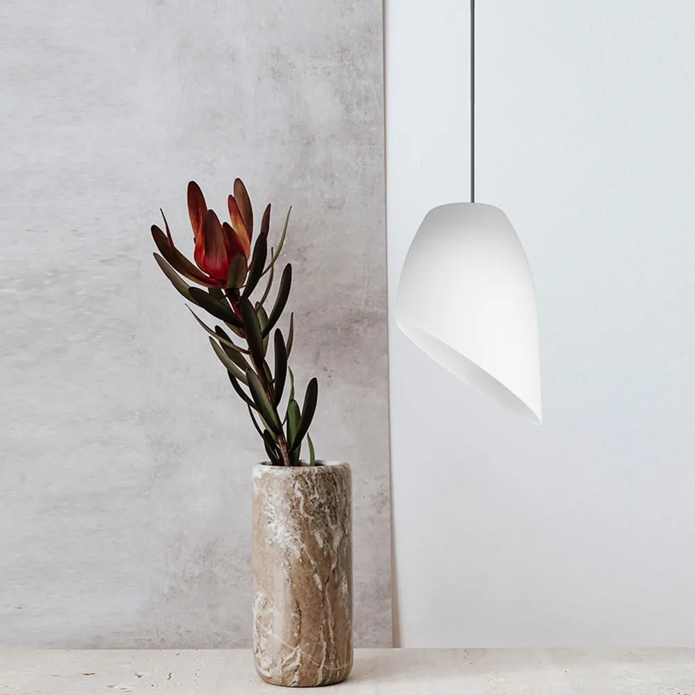 

2 pcs Horseshoe White Decorative Lamp Shade Replacement Plastic 42mm Small Shades for Table Desk Floor Lamps Pendant Lighting