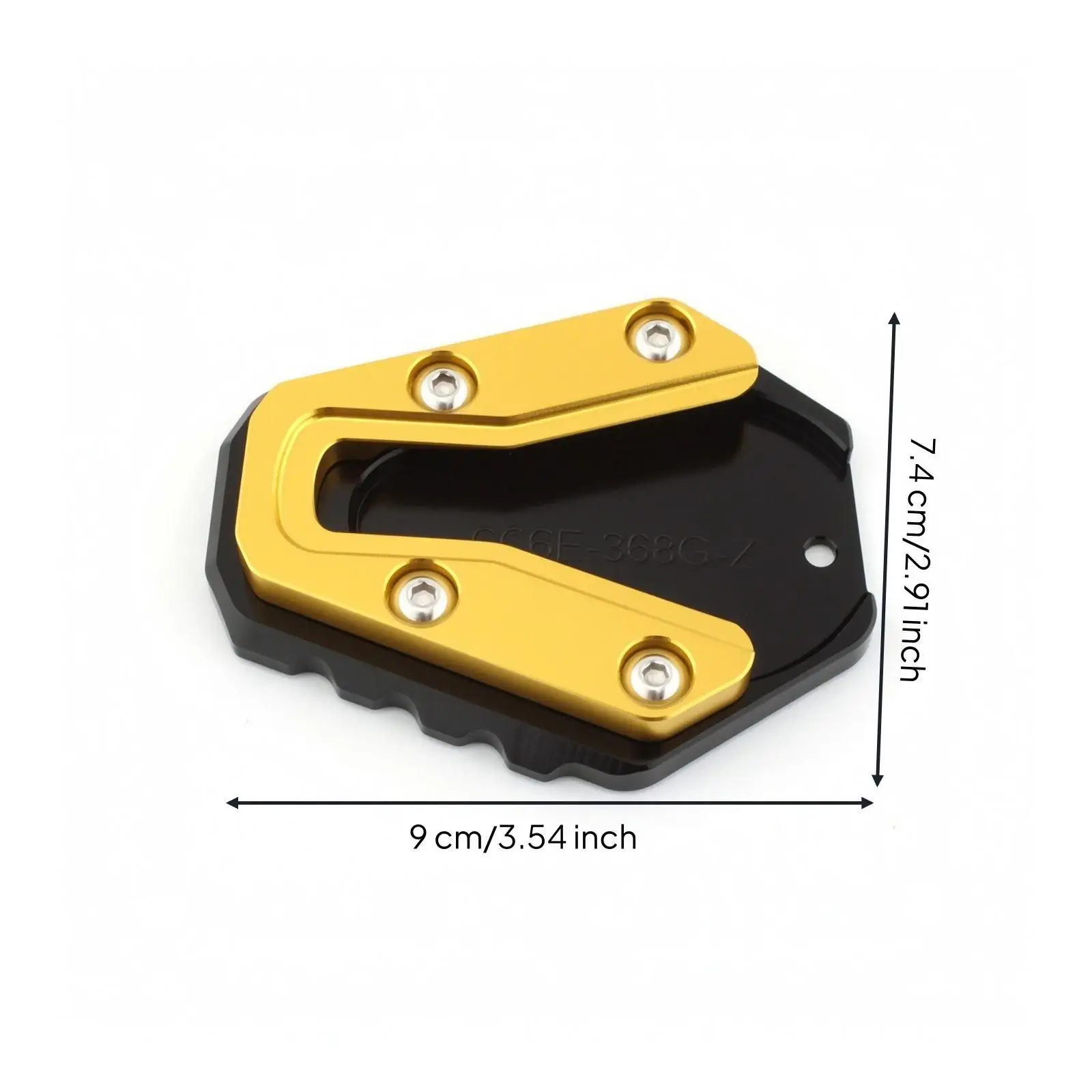 Motorcycle Easel Pad Side Stand Support Plate Holder for 368G 2024-2025 Soft Ground Grip