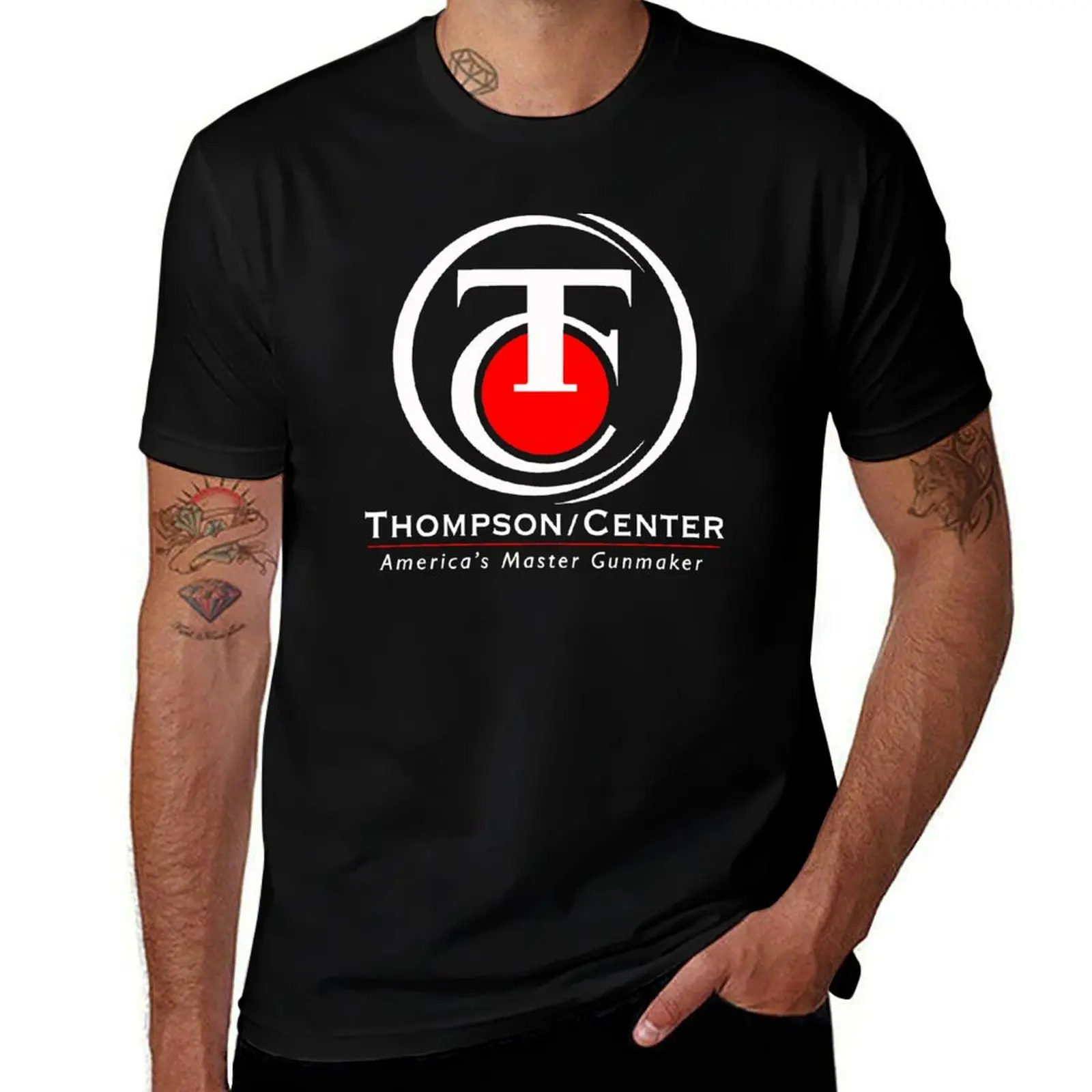 Thompson Center Logo T-Shirt All Match Basic Short Sleeve Top T-Shirt