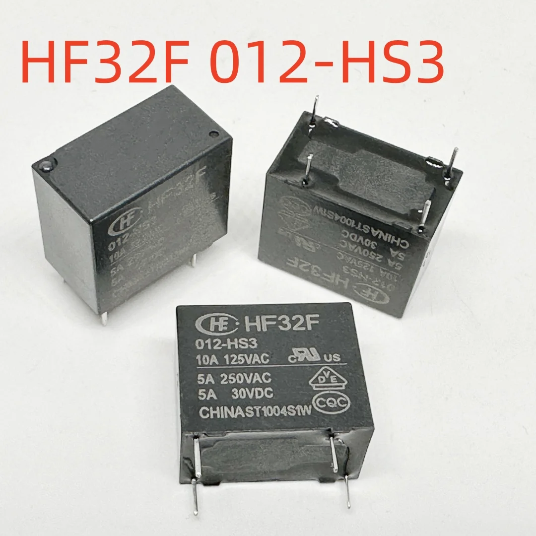 New HF32F 005/012/024-HS/HS3/HSLQ3/HSLQ/HLQ3/(101); (32F-1A-5V/12V/24V) Relay 4pins