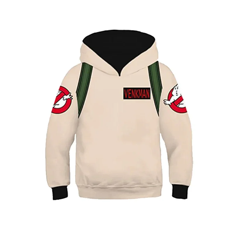 SN55Anime 2019 الرجال Ghostbusters تأثيري حلي Ghostbusters الخريف الرجال والنساء أنيمي ثلاثية الأبعاد الطباعة جاكيت زيبرا مقنعين s$@1w