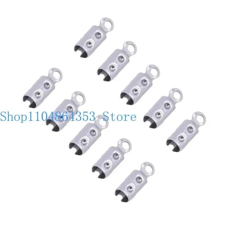 

652F Stainless Steel Rope Clamp Jewelry Crafting Tool Bracelet Bracelet Connectors
