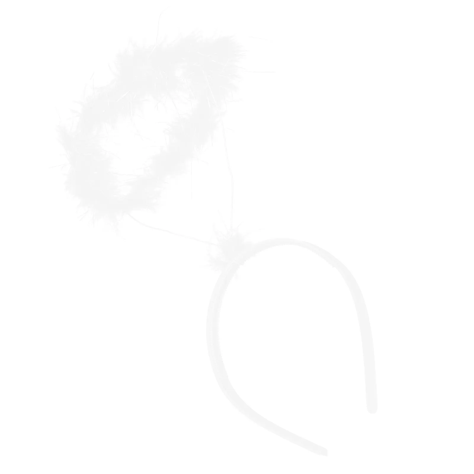 

Angel Headband White Lightweight Non-Fading Angel Hair Band Party Costume Cosplay Headwear for Christmas Easter New