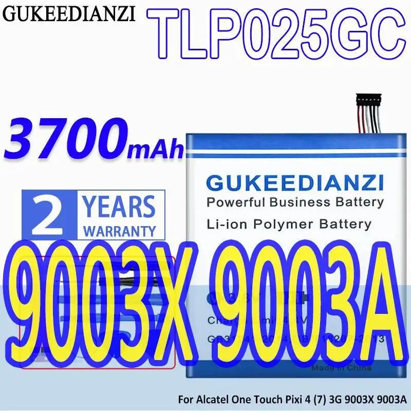 

For Alcatel One Touch Pixi 4 7 3G 9003X 9003A 3700Mah TLP025GC Mobile Phone Battery Durable Long Lasting