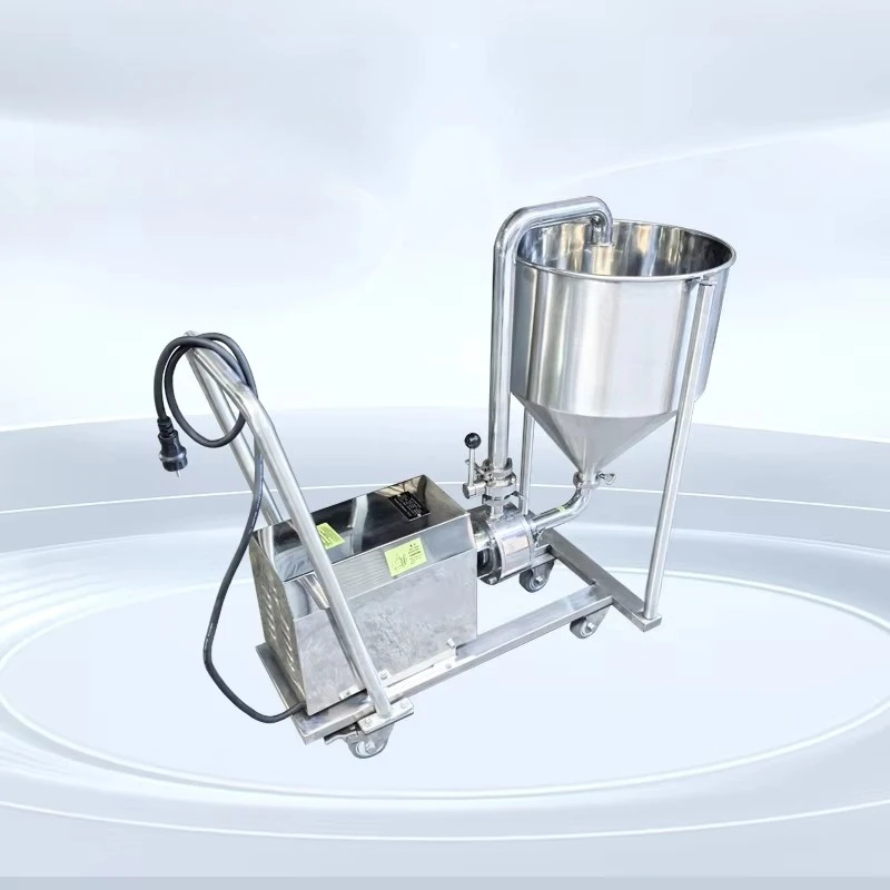 Stainless steel funnel high shear monopole emulsion pump