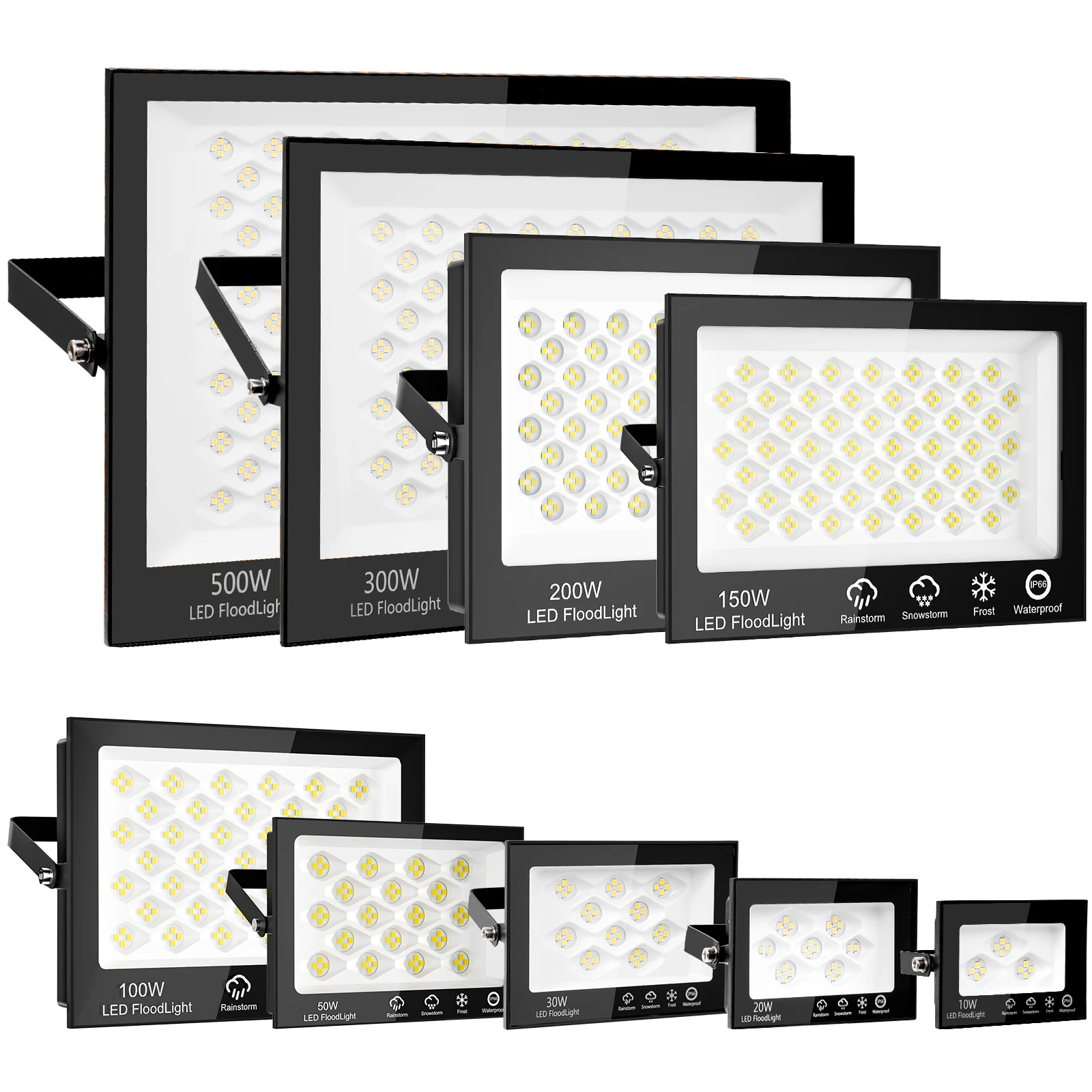 LED-Flutlicht für den Außenbereich, IP66, wasserdicht, 100 W, 50 W, AC220 V, COB-Strahler, Garten- und Wandleuchte, Projektor für den gewerblichen Heimgebrauch