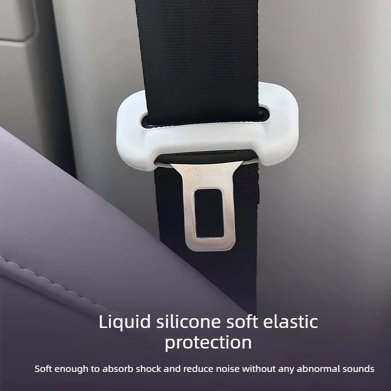 Anti-Scratch Seat Belt Silicone Sleeve, Durable Wear-Resistant Pad for 2026 MG4, Noise Dampening Function