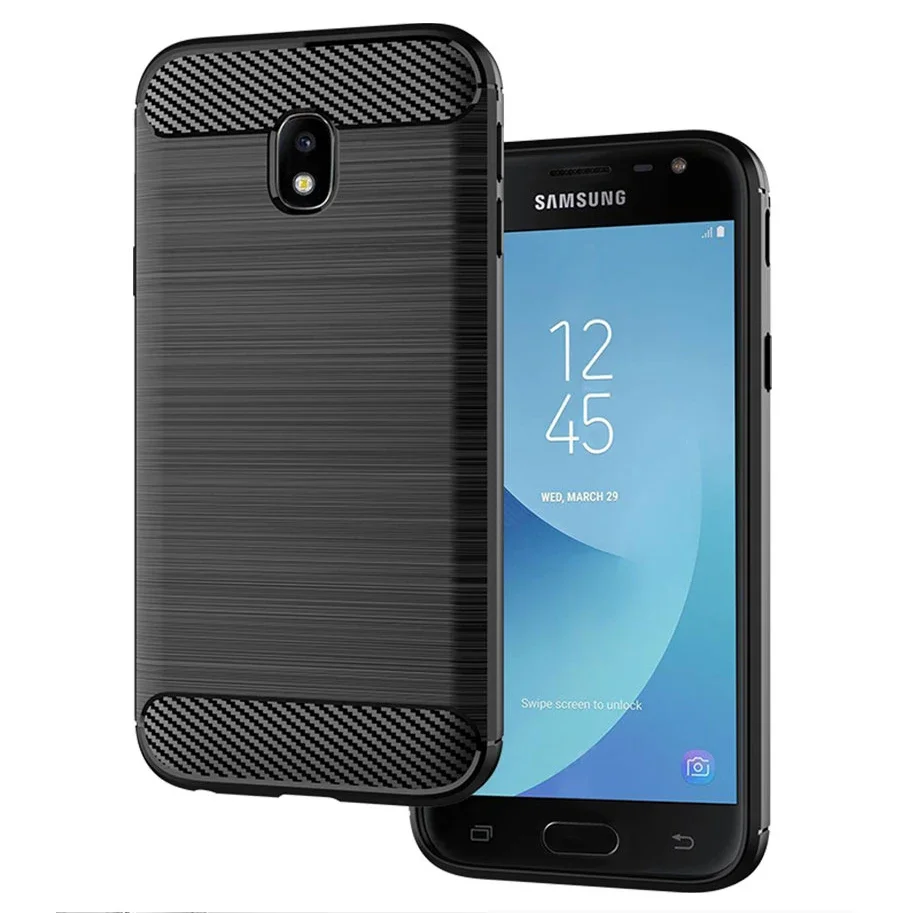 Case For Samsung Galaxy J3 2017 J330 Case EU version) Silicone TPU Bumper Carbon Cover for Samsung Galaxy J3 Pro 2017 J330 J330F