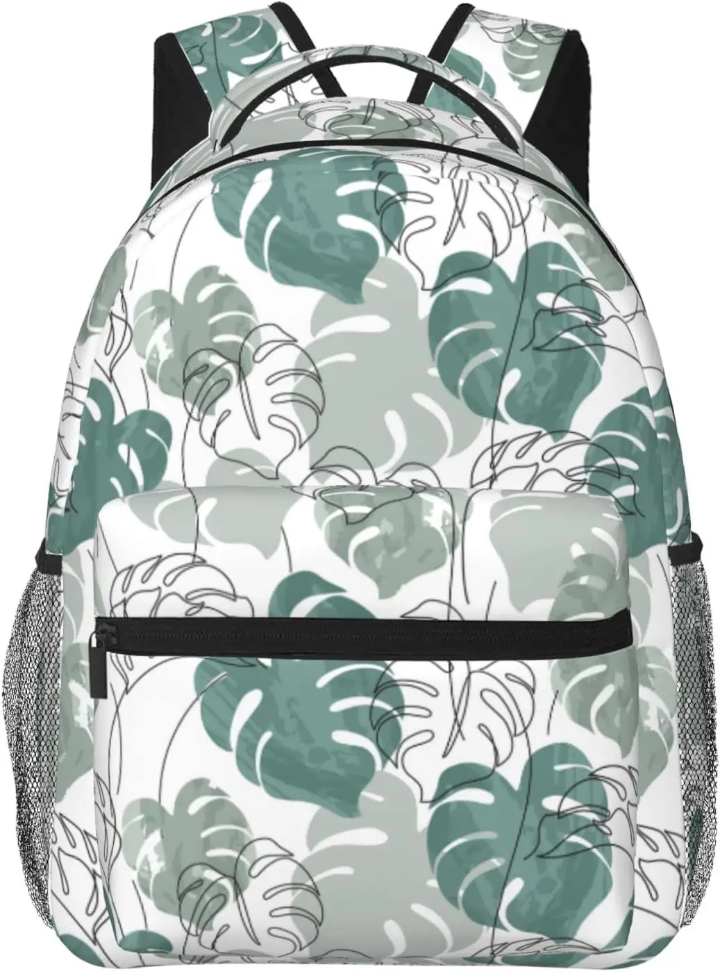 

Abstract Monstera Leaves Plant Lightweight Laptop Backpack for Women Men College Bookbag Casual Daypack Travel Bag