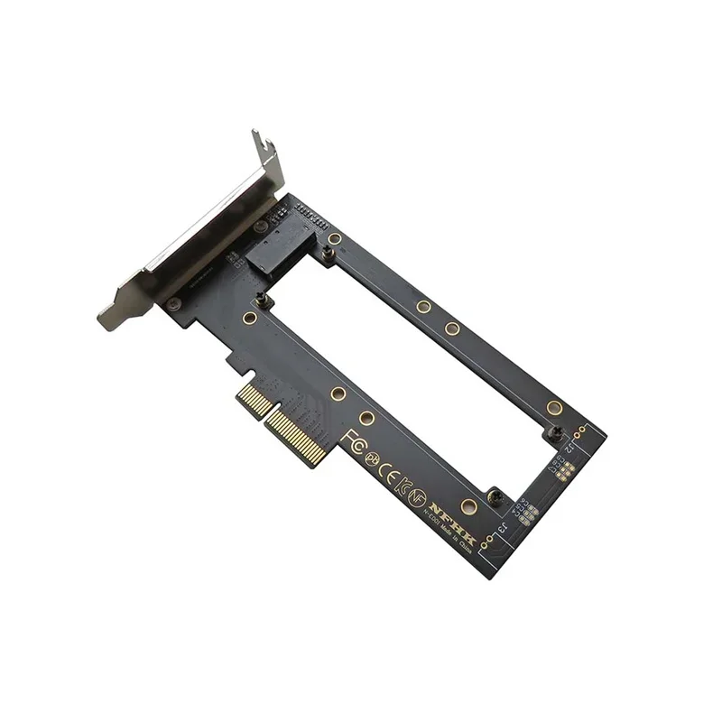 2U Half Height Bezel PCIe 4.0 3.0 x4 to EDSFF E1-S SSD Adapter