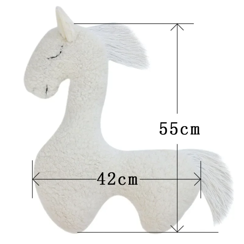 Newborn Photography Accessories Soft Plush Unicorn Auxiliary Modeling Pillow Animal Horse Doll Cushion Decor Photoshoot Props