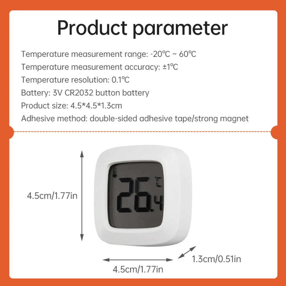 -20~60℃ Electronic Thermometer Digital Thermometer High Precision Temperature Monitoring Instruments Refrigerator Thermometer