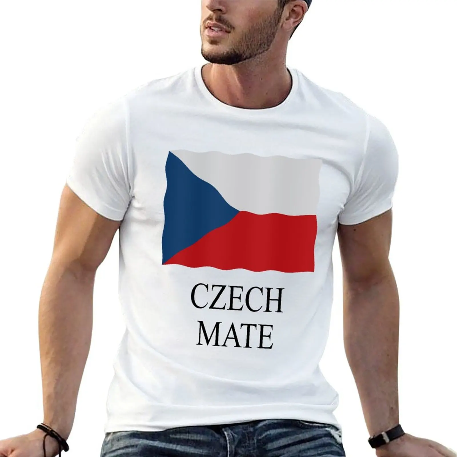 

Czech mate T-Shirt t shirts for man cotton soft t shirt man plain t shirts for man cotton T-shirt