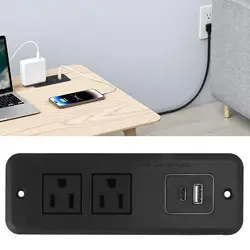 Type C Recessed Power Socket Recessed Power Strip Socket Furniture Recessed Power Strip Us Plug 125v Type C 20w Recessed Power S