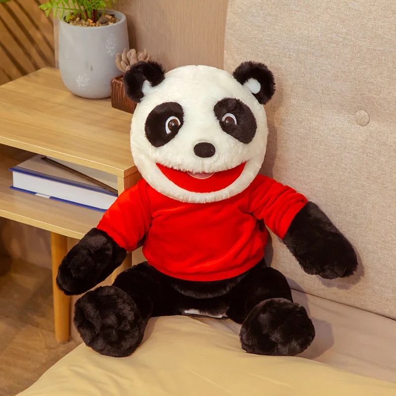 60cm de dibujos animados lindos juguetes de peluche de animales marioneta de mano Kawaii teatro accesorios de rendimiento muñeco de peluche almohada regalo de cumpleaños para niñas y niños