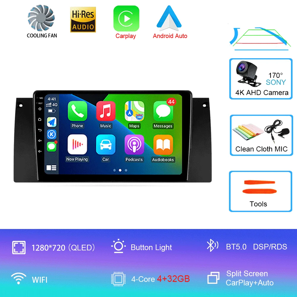 Android Autoradio 15 Voor BMW X5 E39 E53 1999-2006 Multimedia Video Player Stereo Navigatie GPS Geen 2din 2 din dvd