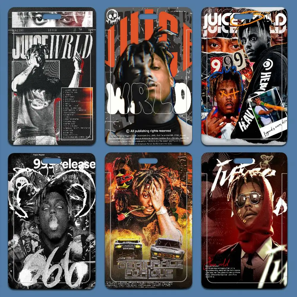 Hip-Hop J-Juice W-WRLD Lanyard For Keys Chain Credit Card Cover Pass Charm Straps ID Badge Holder Key Accessories Gifts