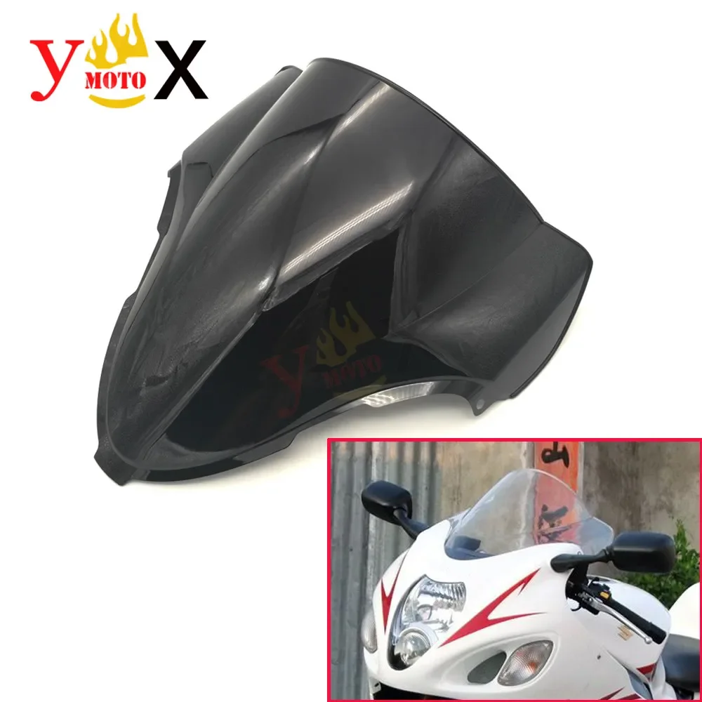 Motorcycle Black Windscreen Windshield Front Fairing Wind Screen For Suzuki Hayabusa GSXR1300 GSX-R GSXR 1300 1998-2007 99 01 02