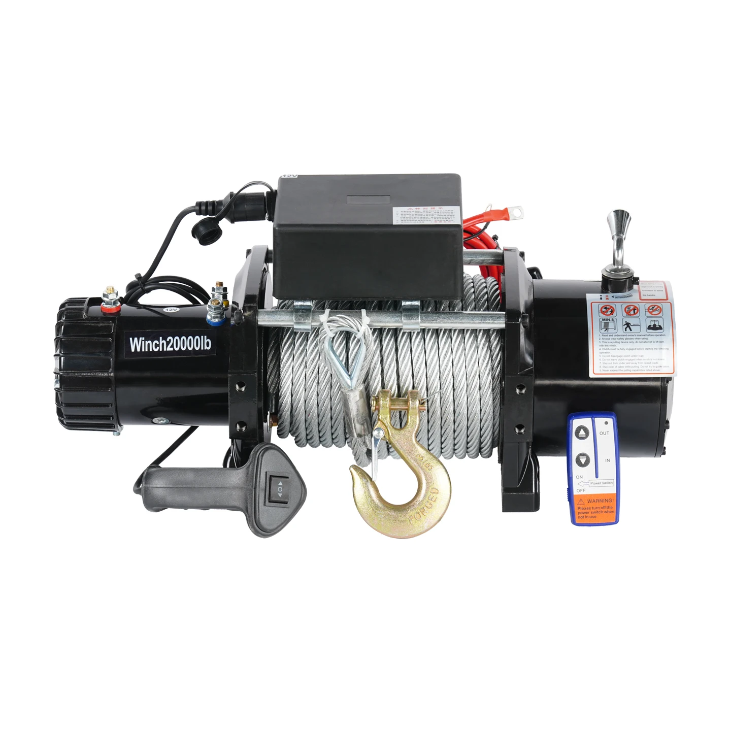 Heavy Duty High Load Wear-resistant Truck Trailer Cargo Lifting Towing Equipment Vehicle-Mounted Winch 12v/24v CE