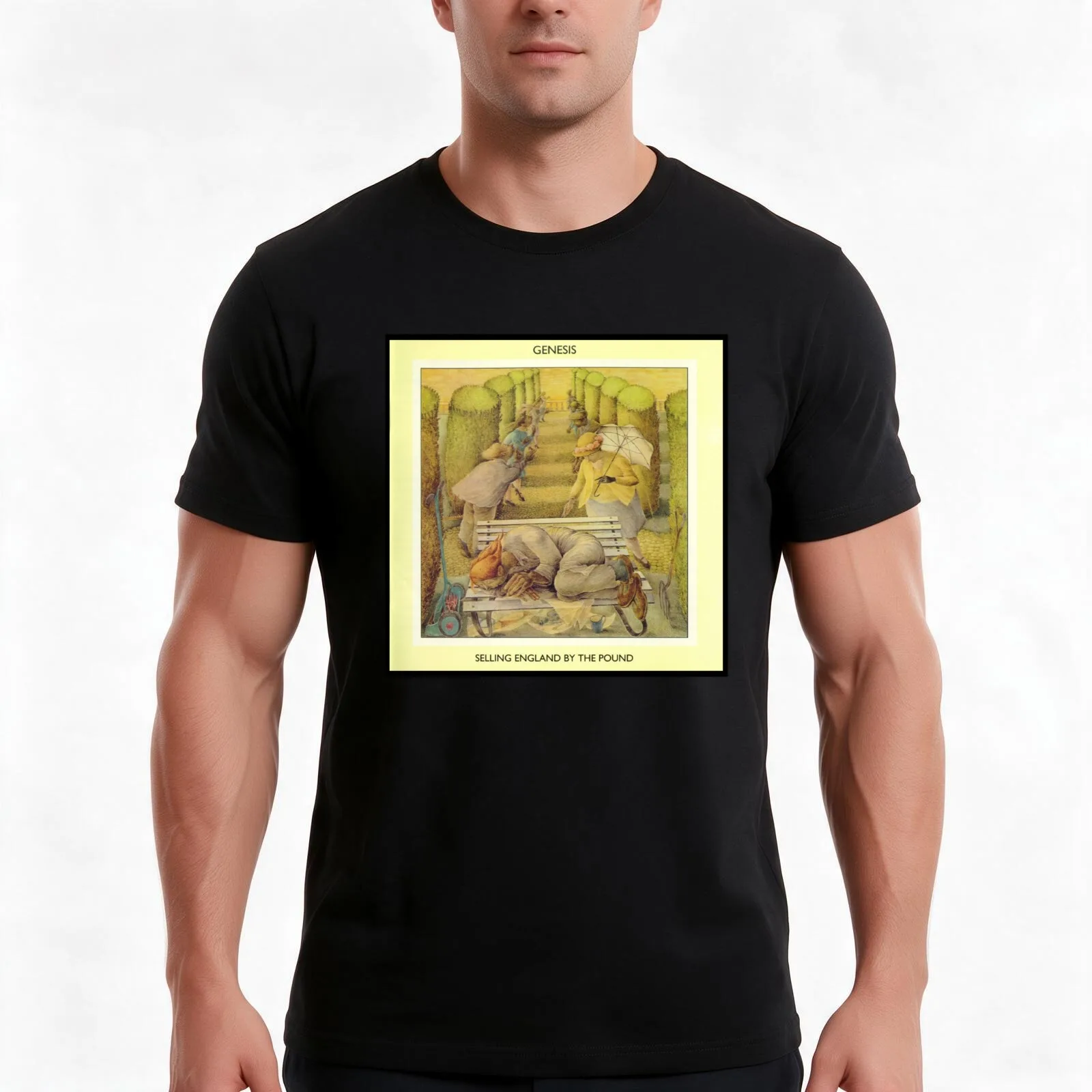 Selling England by the Pound Album cover (Custom) T-Shirt, Summer Casual Cotton Tee, Oversized Streetwear Tops, Unisex Men Women