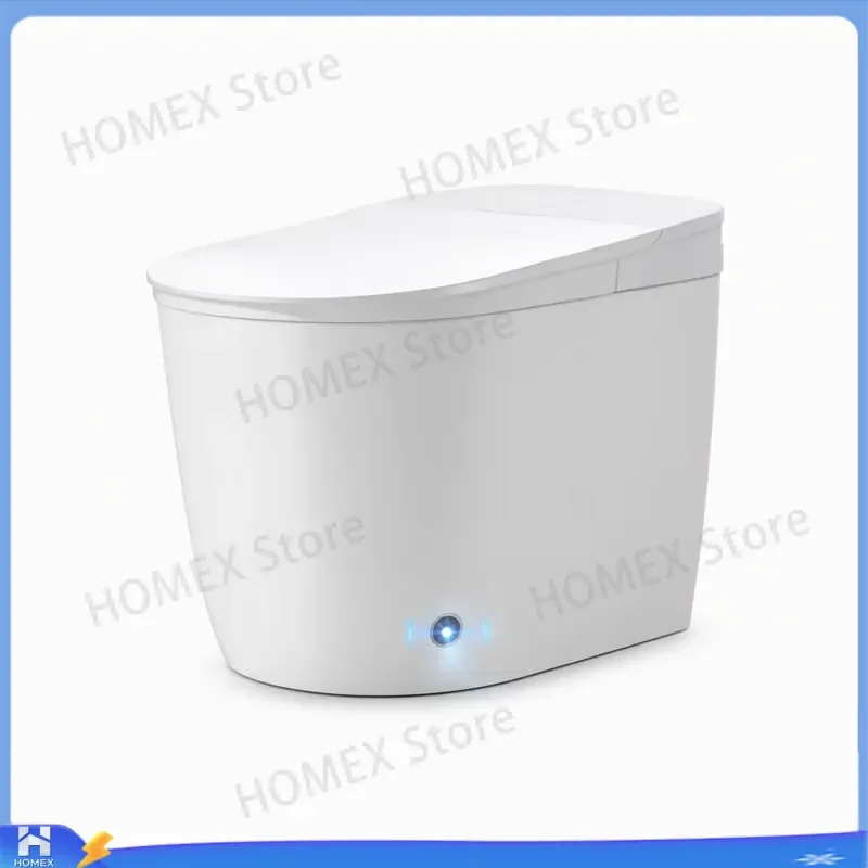 Smart Toilet with Built-in Tank Rare Earth Antibacterial Glaze Automatic Bidet Seat Rear Wash Heated Self-cleaning Modern