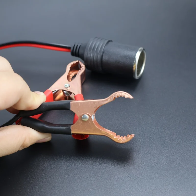 بطارية السيارة الطرفية كليب على ولاعة السجائر محول مقبس الطاقة 12 فولت التخييم عيد الميلاد #1