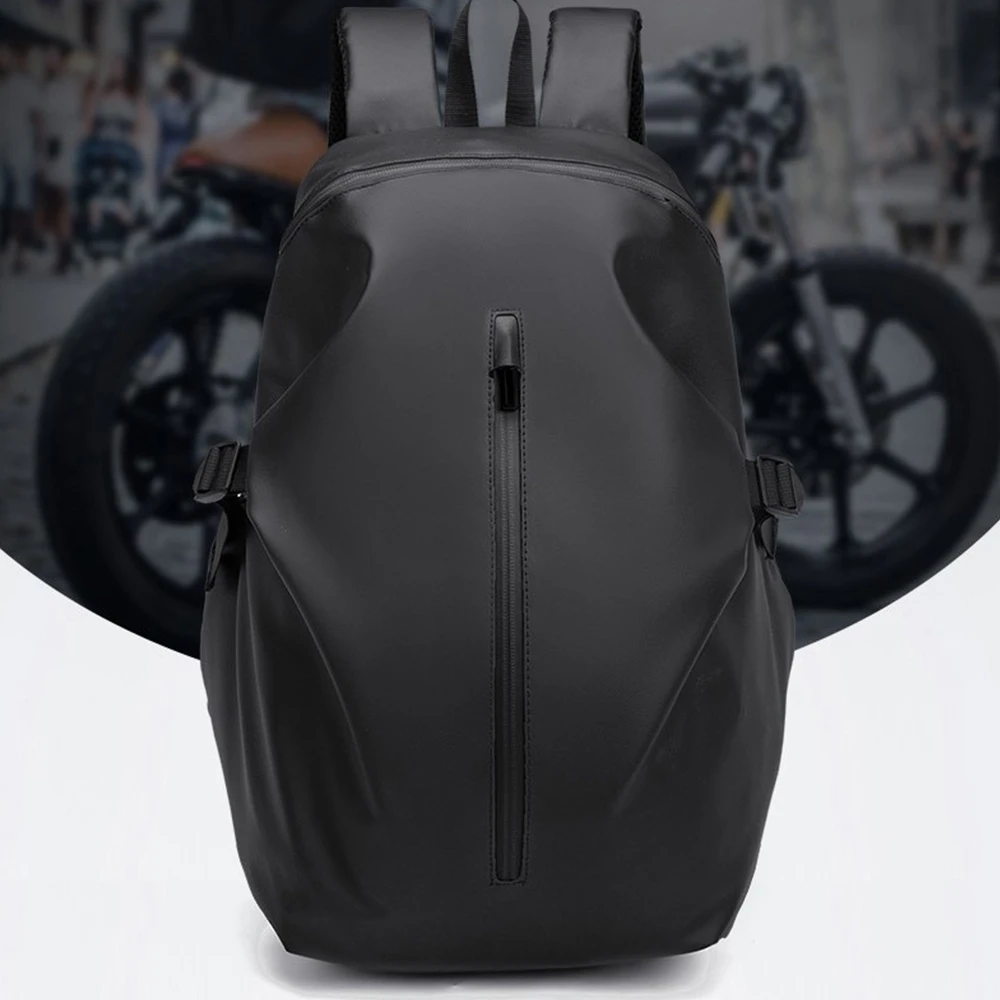 Motorcycle Backpack Large Multifunctional Backpack for Motorcyclists Waterproof Helmet Bag Reflective Bicycle Travel Bag