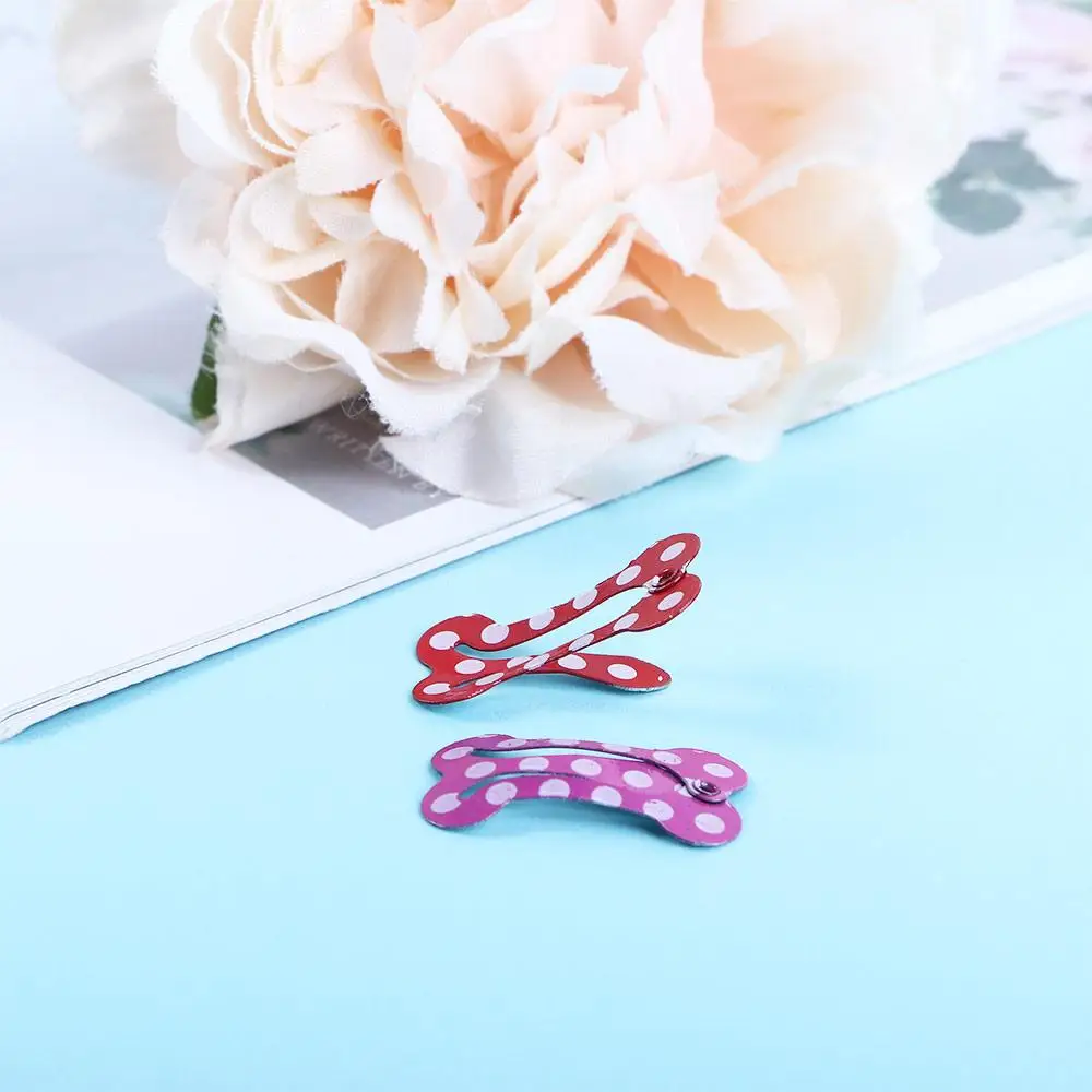 2.5cm Lightweight Bone Shape Cute for Small Dogs Dot Pattern Dog Hair Clip Pet Hairpin Puppy Grooming Accessories Dog Supplies