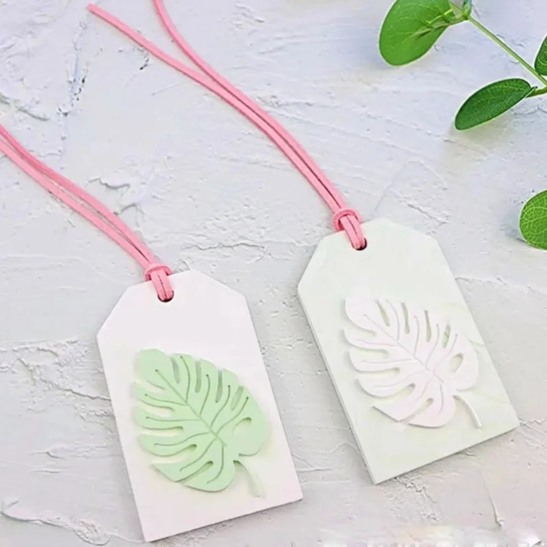 Handmade DIY Car Aromatherapy Gypsum Hanging Wax Sheet Silicone Mold Leaf Plaster Hanging Pendant Mould