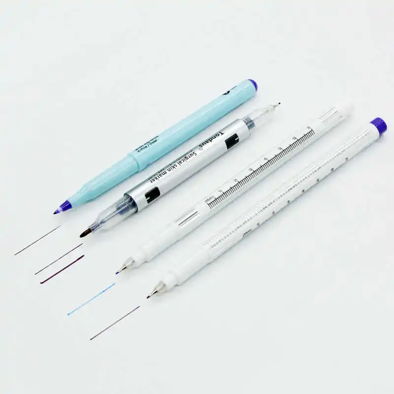 Skin marker Micro-whole skin Scribing Double eyelid positioning Marker with ruler single-head double-head not easy to erase