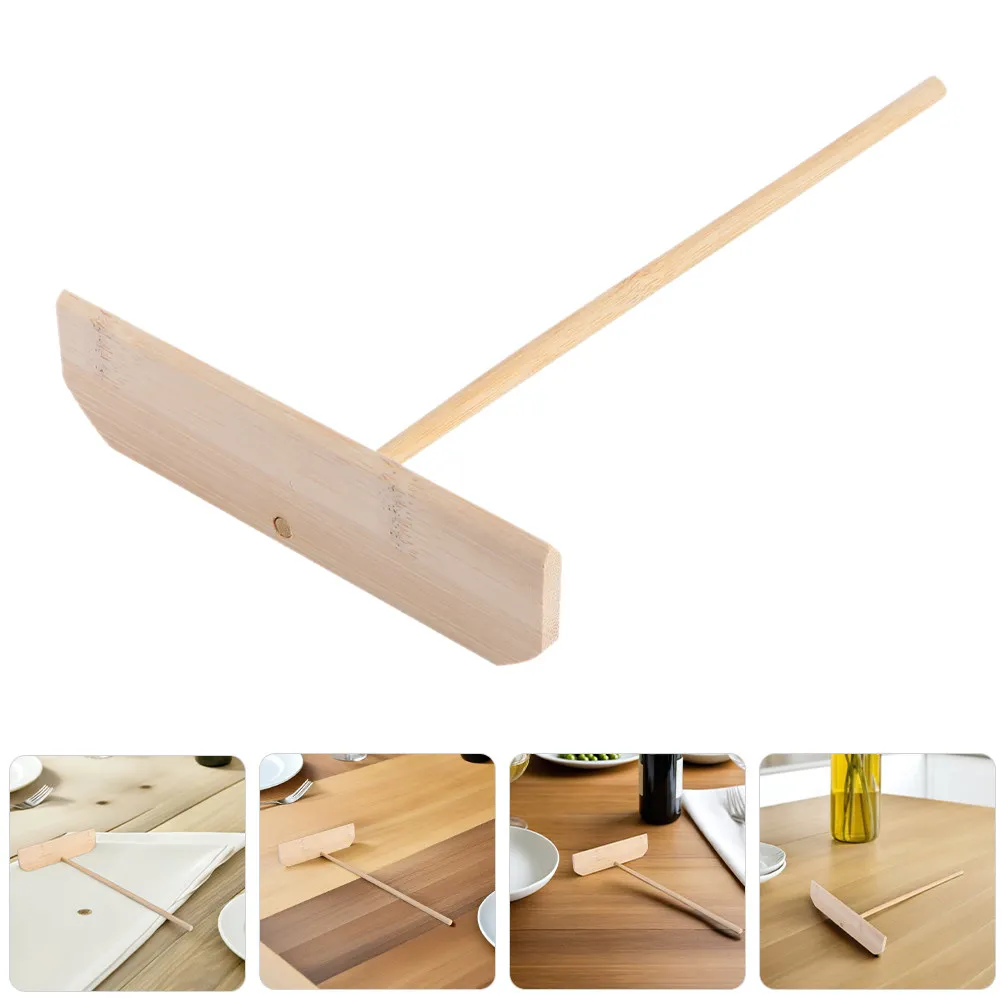 2Pcs Bamboo Pancake Spreader T-Shaped Crepe Spreader Tool for Distribution Home Kitchen Cooking Utensils Baking