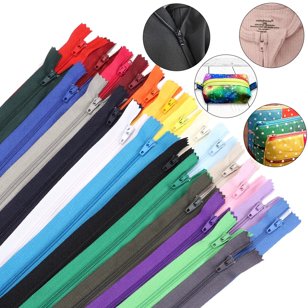 10pcs Nylon Zipper for DIY Handmade Clothes