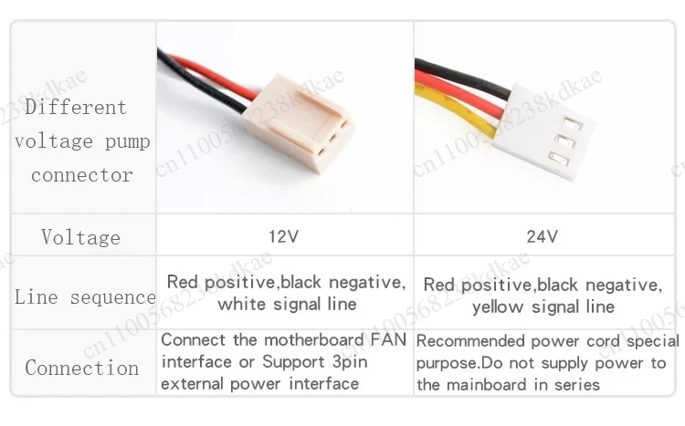 Brushless DC Water Pump For PC Liquid Cooling Ceramic Shaft Shock Absorb Speed Wire G1/4 Thread Cooling Hardware Part