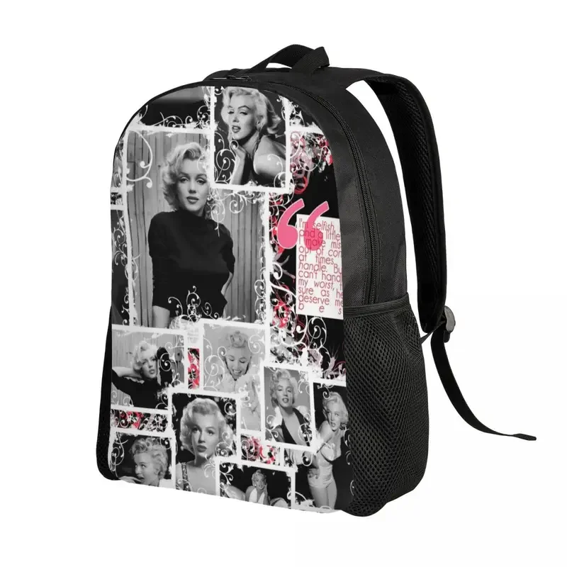 Mode Marilyns Monroe Life Rucksäcke für Männer Frauen wasserdicht College School Sängerin Schauspielerin Tasche drucken Bücher taschen