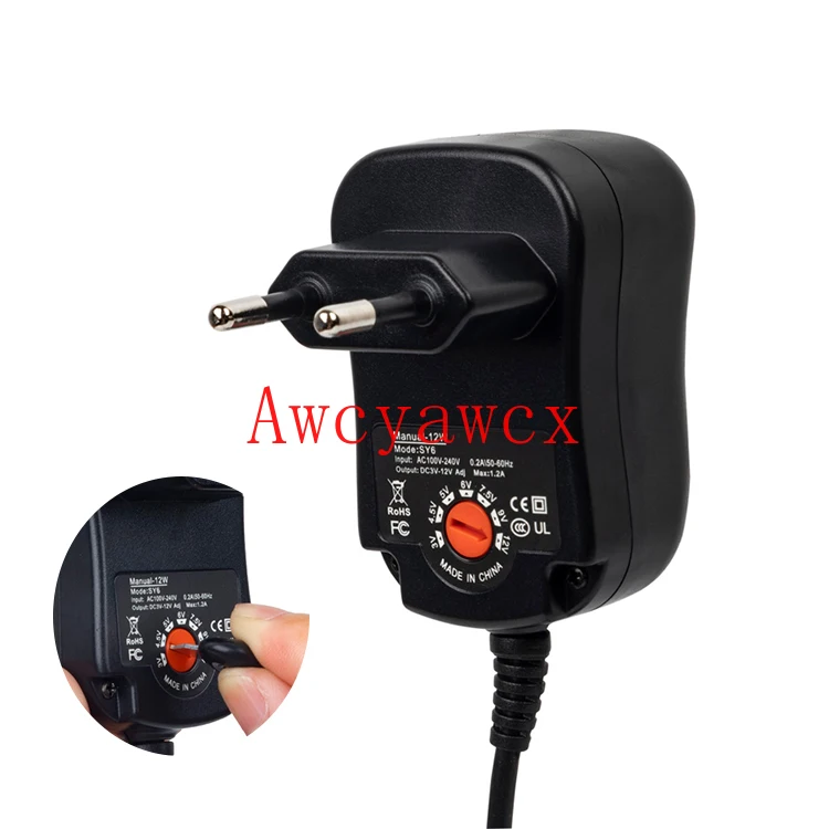 16-Piece Universal AC/DC Power Adapter Kit – Adjustable 3V–12V, 30W, 14 Interchangeable DC Plugs For Household Electronics, USB Port Included