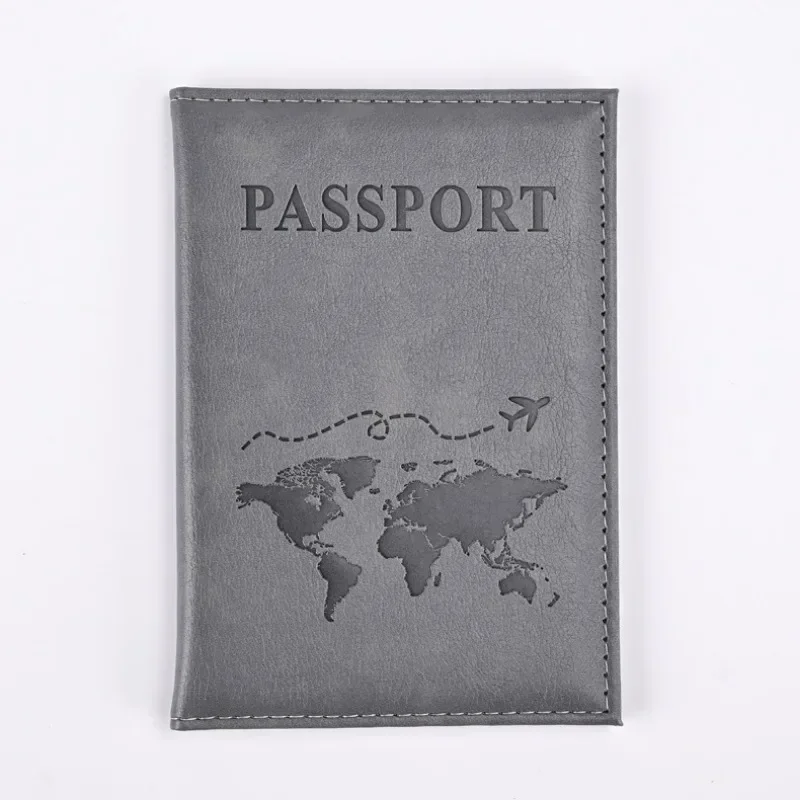 Funda protectora para pasaporte y billete de viaje para hombre y mujer, tarjetero de identificación, cartera, monedero, nueva funda Vintage de cuero