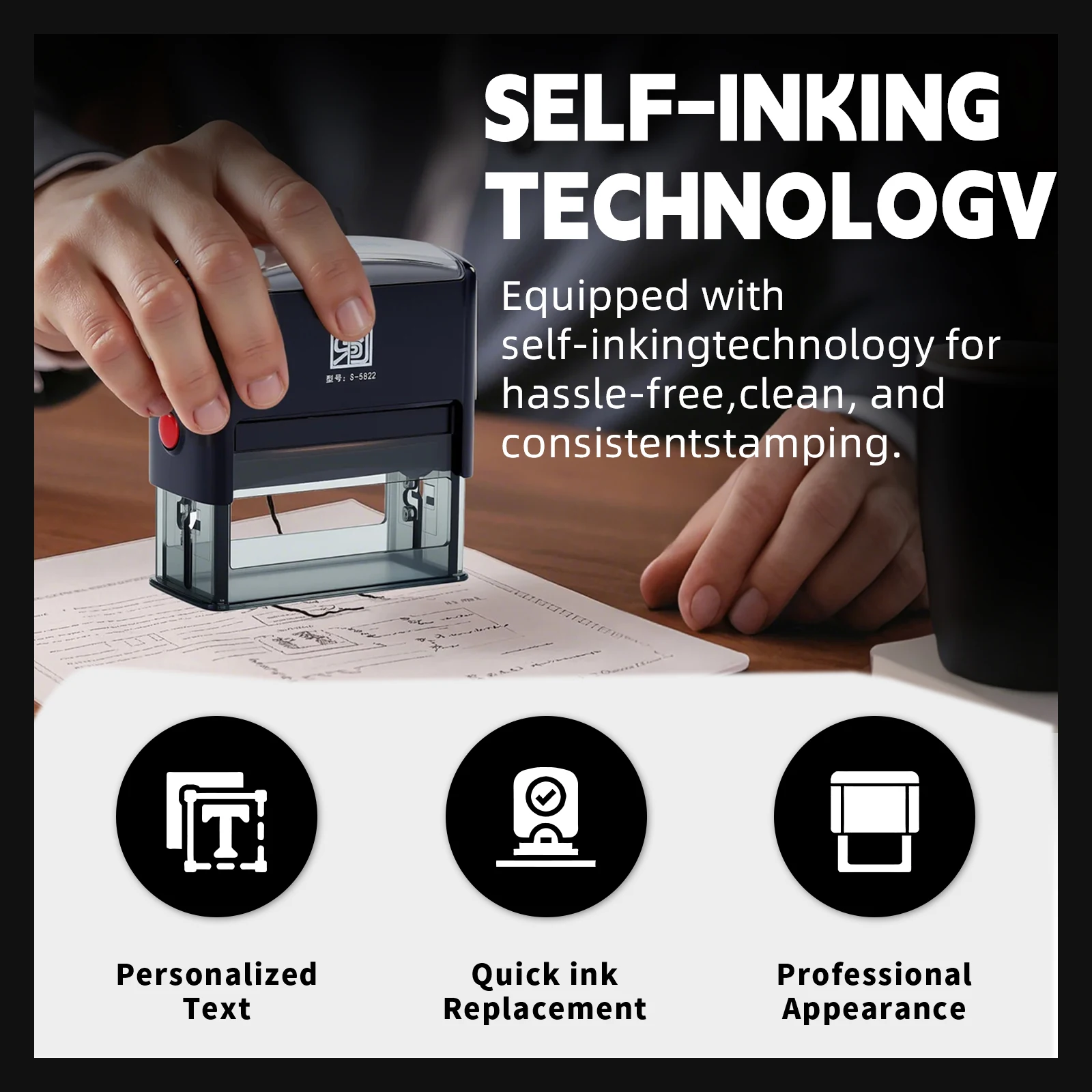 Thumbnail 4 - #38 Trending Office Rubber Stamps Right Now