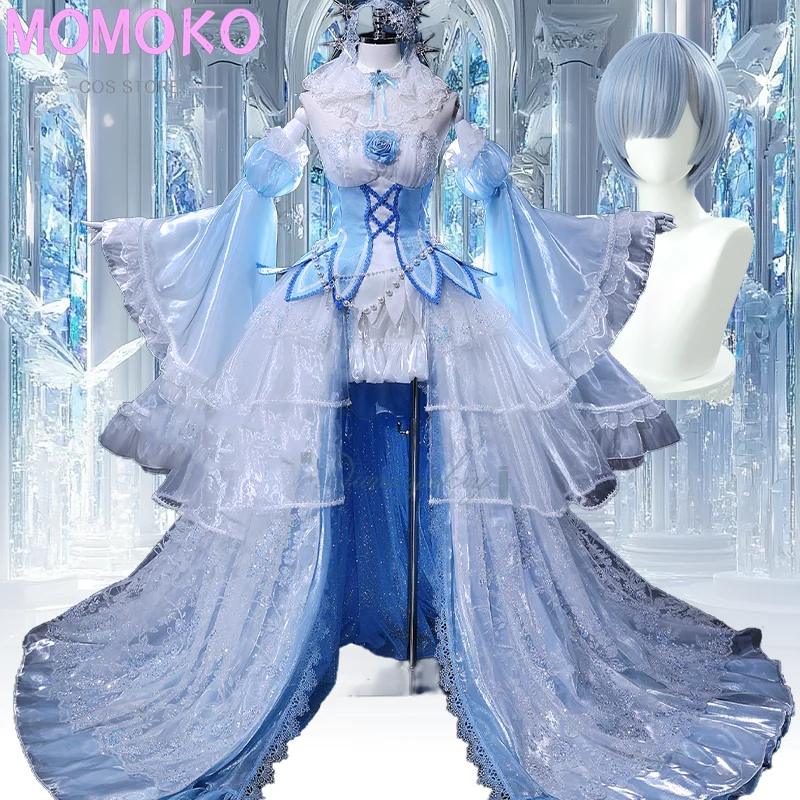 Re Zero Rem Wig - Anime re: zero ramu lindo uniforme