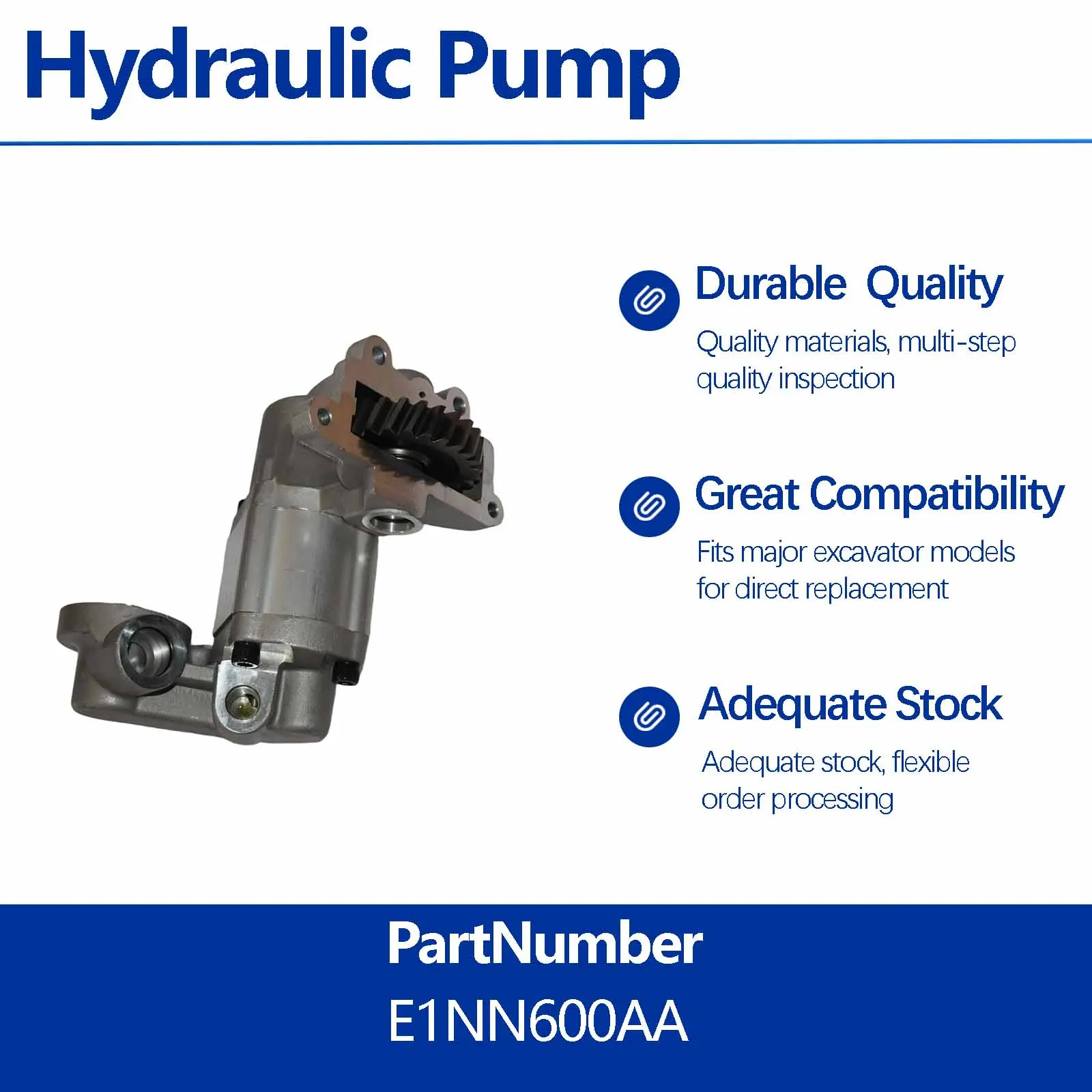 83996336 Hydraulic Pump For Ford New Holland 2000 3000 3500 6610 7710 8010