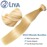613 Straight Bundles Honey Blonde Color Human Hair Extensions Brazilian Hair 30 32 inch Double Weft  100% Human Hair Bundles