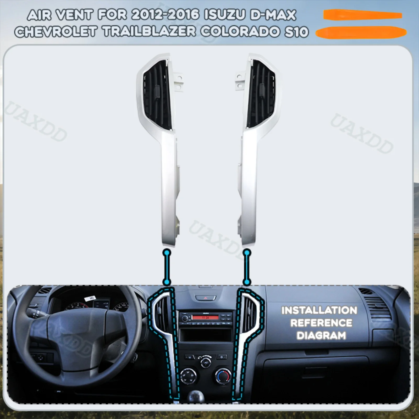 For 2012-2016 Isuzu D-MAX Chevrolet Trailblazer Colorado S10 Grille Car Air Conditioning Assembly Automotive Ventilation AC Vent